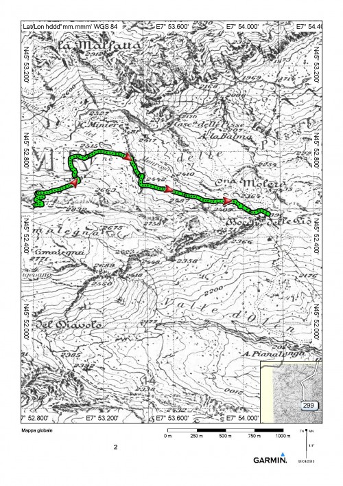 mappa cartinaPasso Cimalegna